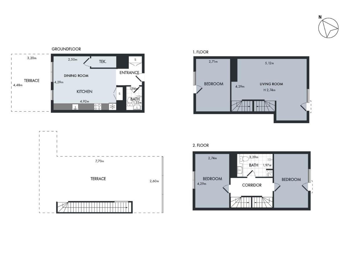 Sanders Pier - Fantastic 3-Bedroom Townhouse With Balcony Terrace Kopenhag Dış mekan fotoğraf